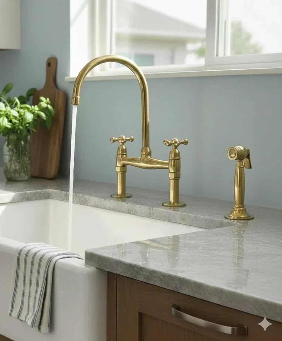 Unlacquered Brass Faucets: A Timeless Choice for Kitchens That Age Beautifully