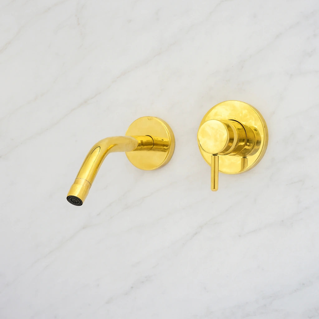 Heritage - Unlacquered Brass Bath Wall Mount Faucet