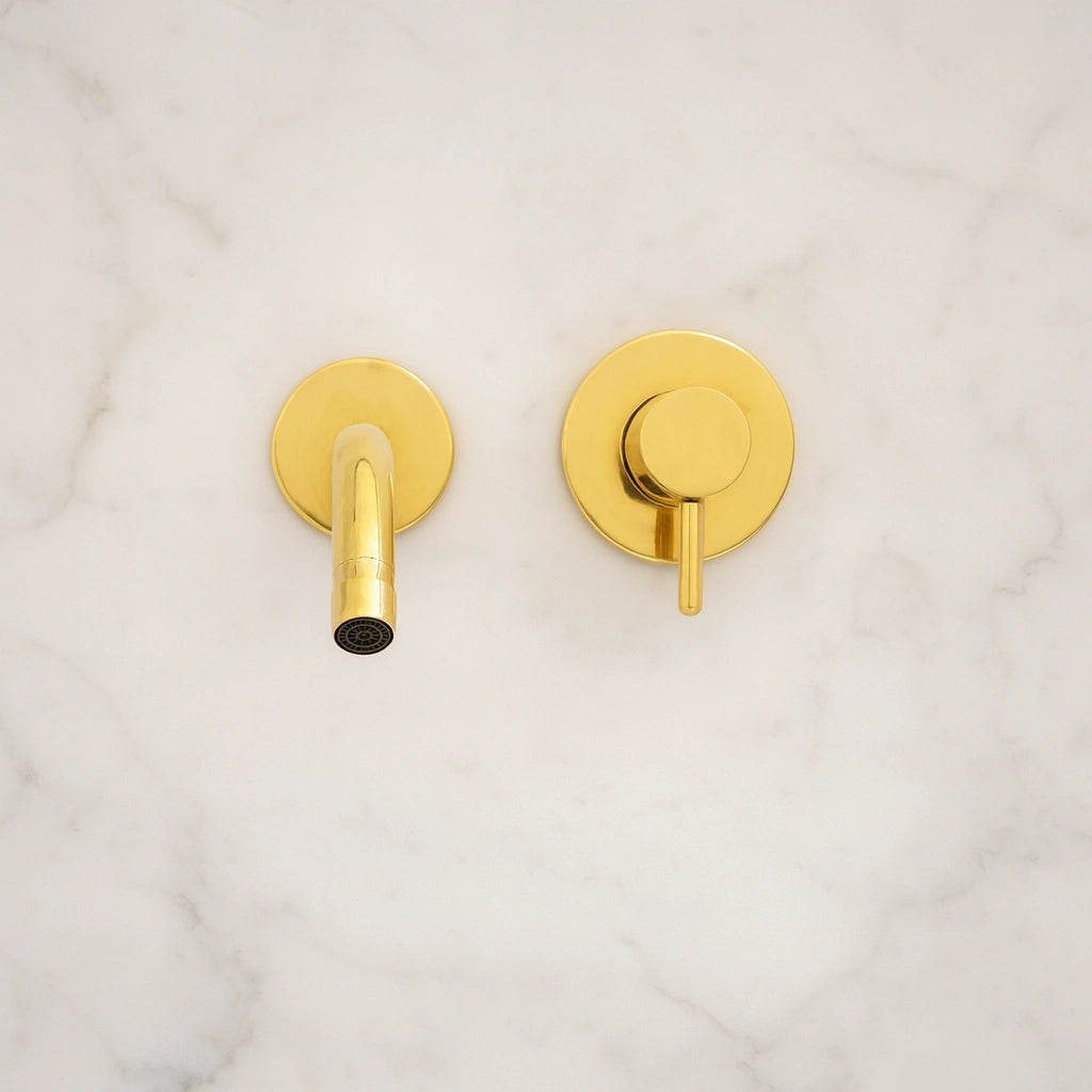 Heritage - Unlacquered Brass Bath Wall Mount Faucet